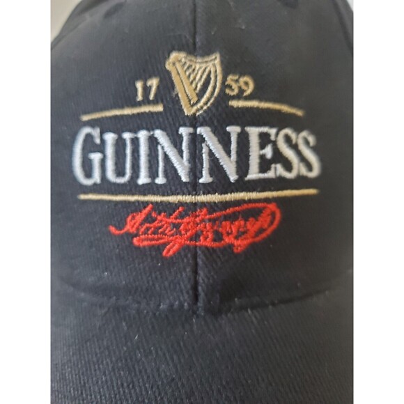 Official Guinness Beer 1759 Baseball Cap Hat Black Adjustable Strapback Dad Golf - Picture 8 of 8